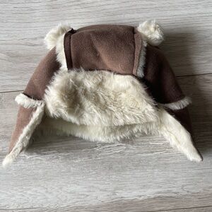 GAP Brown and Cream Fleece Kids Hat